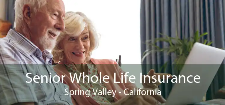 Senior Whole Life Insurance Spring Valley - California